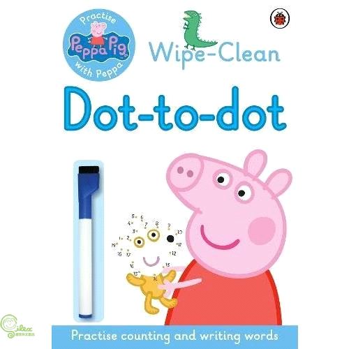 Practise With Peppa：Dot-To-Dot 可擦拭練習本：連連看