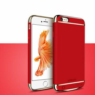 iPhone 6 Plus保護殼 玫瑰紅 JOYROOM 機樂堂 無線背夾殻行動電源