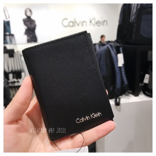 【現貨】美國代購 Calvin Klein CK 男士 防刮 三折 對折 迷你 短夾 皮夾