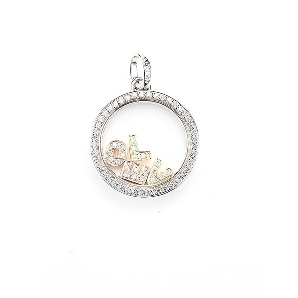 LOVE18k三色金鑽石項鍊 18k金鑽石項鍊 手錶鏡面設計 防潑水 母親節禮物 生日禮物 情人節禮物【 CHUN珠寶】