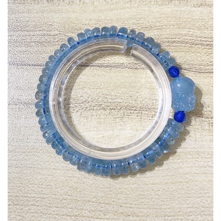 海藍寶貔貅算盤珠手珠 手串