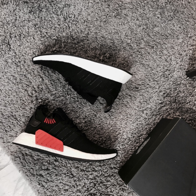 Adidas NMD R2 Pk黑橘紅色塊(BB6859)