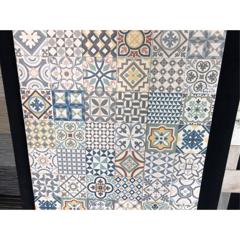 米克灰色花磚33x33cm 共四款圖案隨機出貨玄關磚花磚地毯磚 蝦皮購物