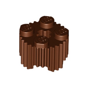 [樂磚庫] LEGO 92947 磚 圓型 棕色 2x2 6036503