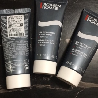 碧兒泉 biotherm 男仕 礦泉溫和型潔面膠 40ml