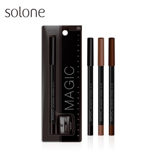 🚀臺灣現貨秒出🚀公司貨 Solone 持久眼線筆 3色可選 可削式 眼線膠筆 眼線 黑色 咖啡色