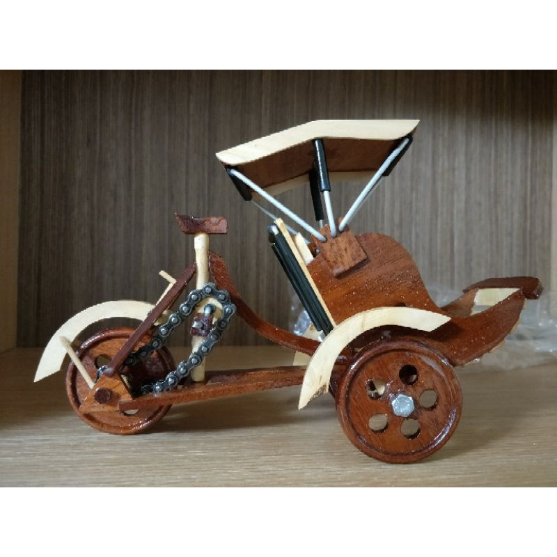 越南旅遊紀念品 木製三輪車 降價出售 蝦皮購物