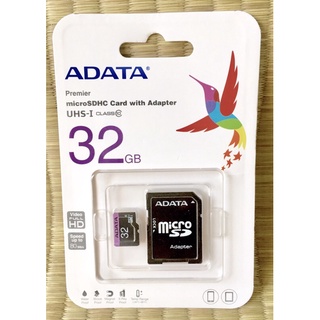 ADATA 威剛 Micro SDHC Premier UHS-I U1/C10 32GB 記憶卡(附轉卡)