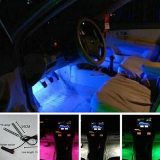汽車內飾裝飾 12V LED 氛圍燈汽車浪漫腳燈 M30