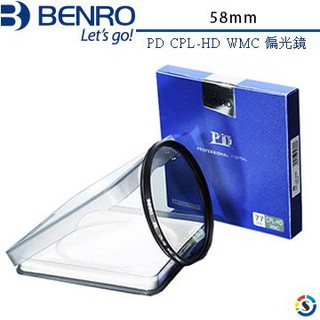 【控光後衛】BENRO 百諾 PD CPL-HD WMC 偏光鏡 58 mm 公司貨