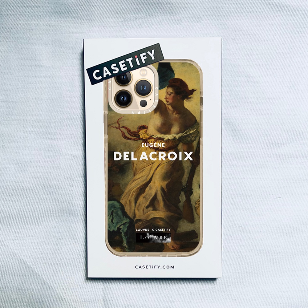 Casetify X LOUVRE Eugène Delacroix 米色手機殼 IPhone 14 13 12 11