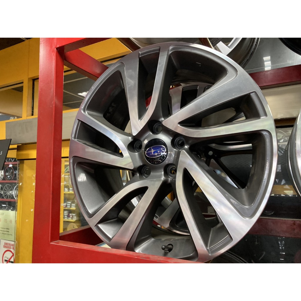 歐買尬輪胎館 優質中古鋁圈subaru Levorg 原廠18吋直購價 8000 日本enkei製造 蝦皮購物