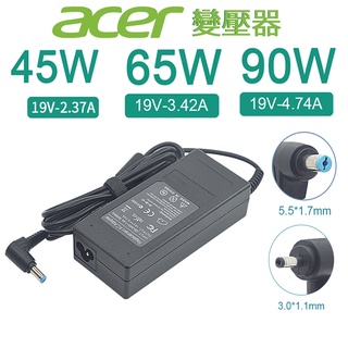 充電器 Acer 宏碁 19V 2.37A 45W, 3.42A 65W, 4.74A 90W 變壓器【現貨速發】