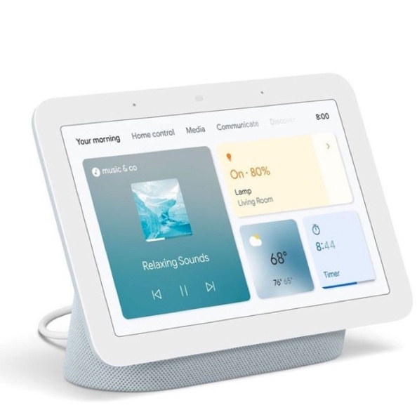 Google Nest Hub (第二代) 智慧音箱 7吋觸控螢幕平板