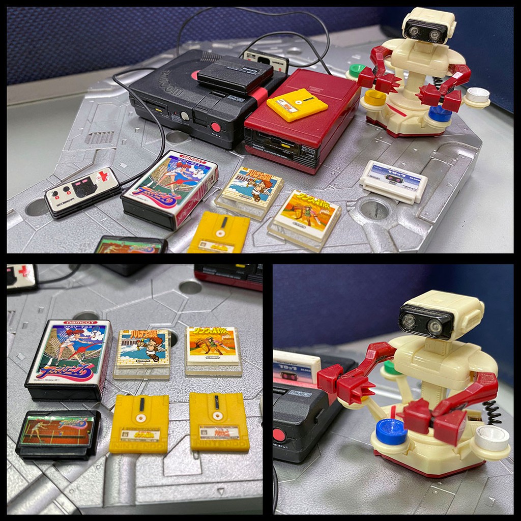 YUJIN 任天堂 紅白機 Famicom FC 磁碟機 任天堂機器人 周邊轉蛋 二手無蛋紙合售