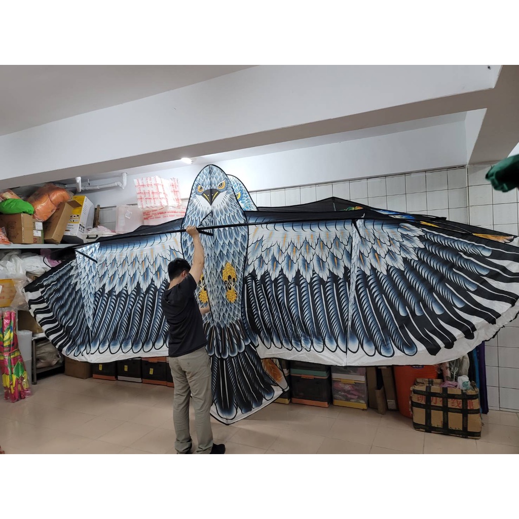 【風箏小舖】6米 巨型老鷹風箏 格子布、樹酯桿與玻璃纖維 造型風箏