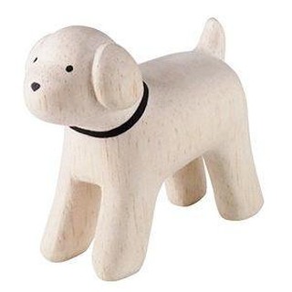 日本T-Lab 手工木製 立體 動物 木質 擺飾 裝飾品 玩具 - 貴賓犬