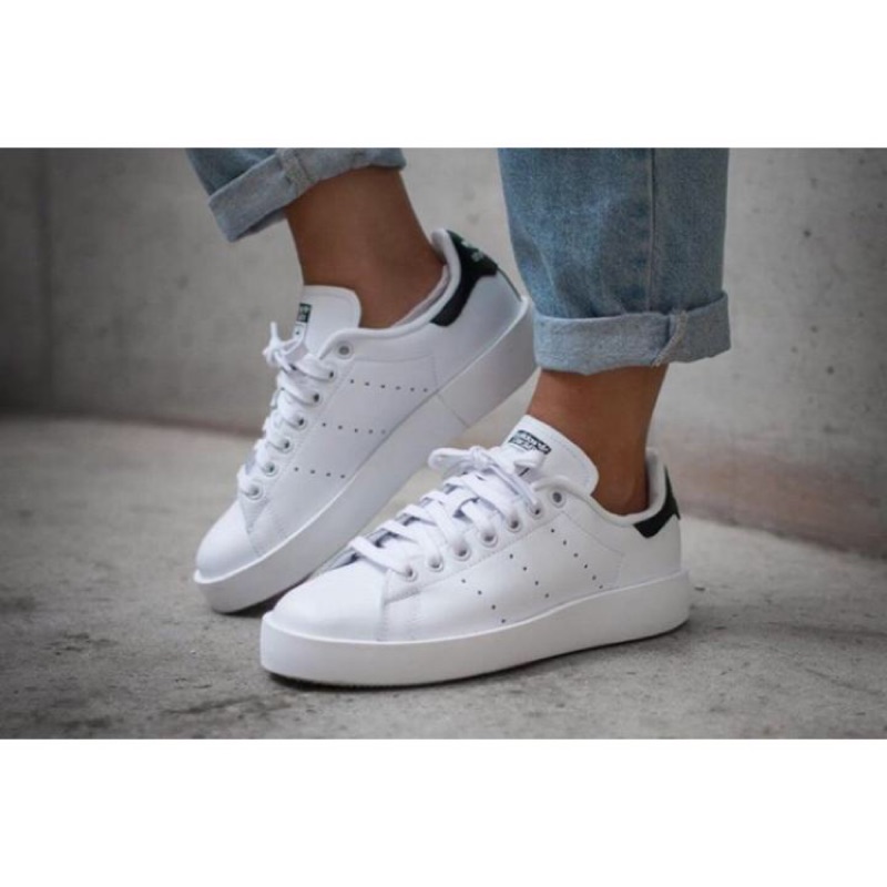 Adidas Stan Smith Bold 九成新 厚底皮革休閒鞋 US 7號