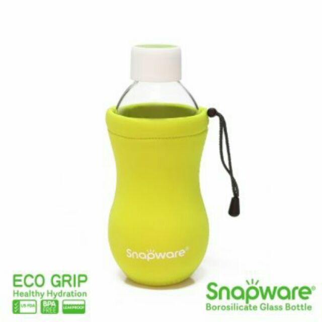 Snapware (康寧密扣)Eco Grip 耐熱玻璃水瓶600ml
