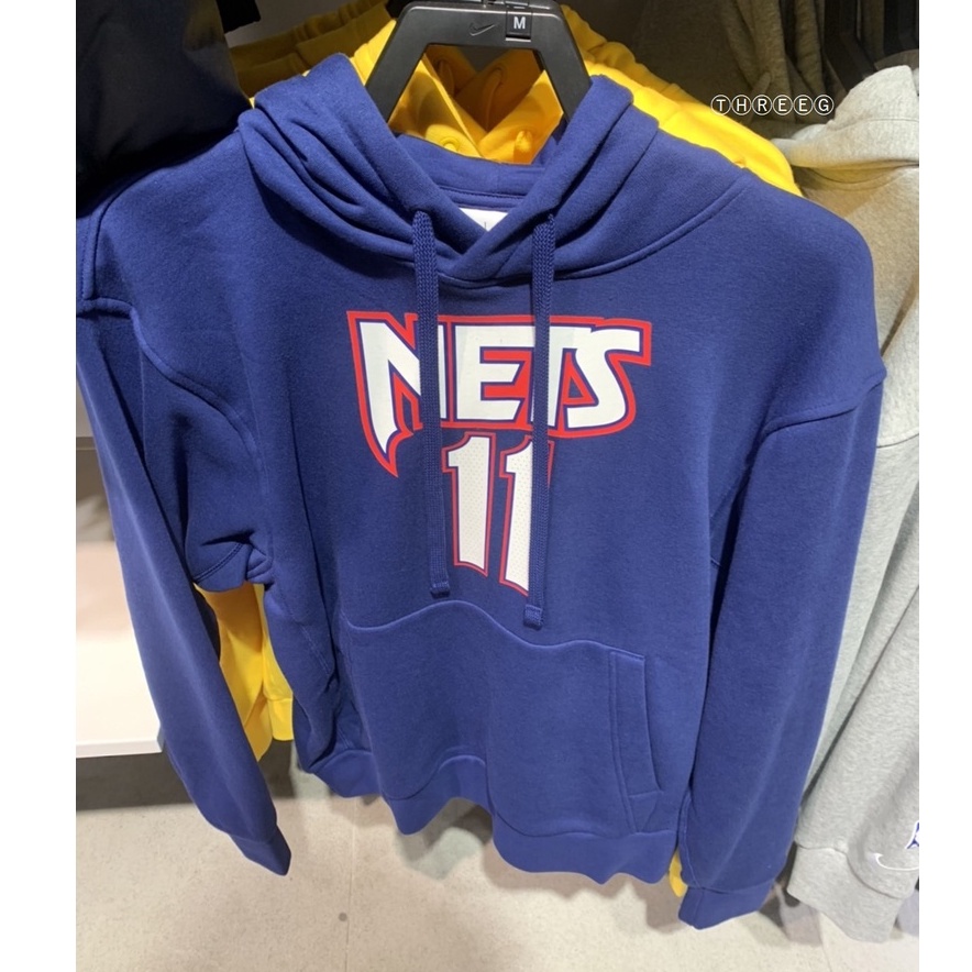 ⓉⒽⓇⒺⒺⒼ🔥NIKE NBA IRVING 籃網隊 連帽長袖 帽T 籃球 藍色 男款 DB2255-493