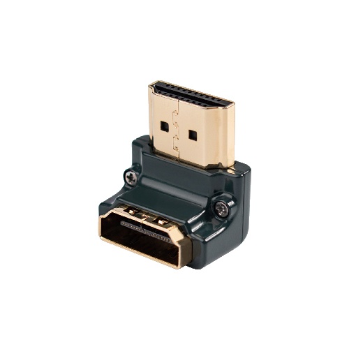 avier HDMI 公/母 鍍金L轉接頭(垂直向下)