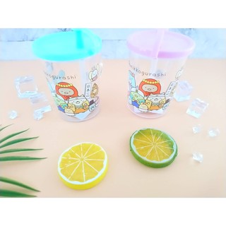 【夜之雪】【現貨】 角落生物 水杯 吸管杯 學習杯 練習杯 卡通水杯 280 ml