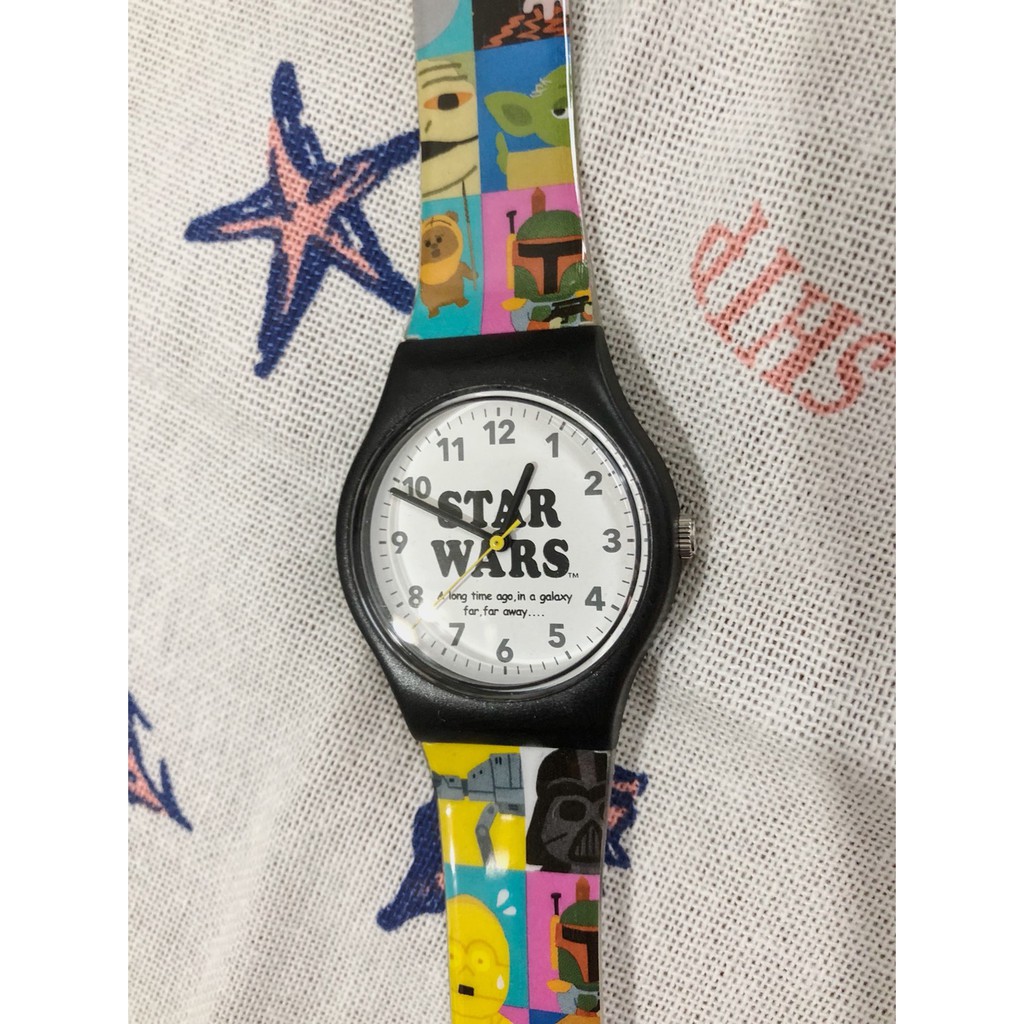 🦖.🇯🇵 日本迪士尼購回 STAR WARS 近全新 手錶 卡通錶 Q版