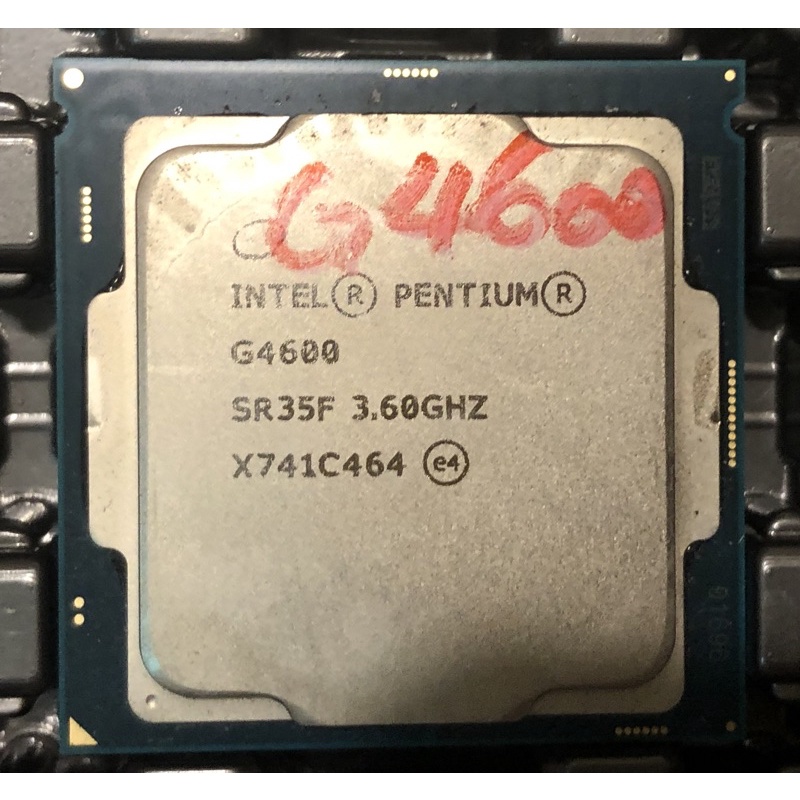 Intel Pentium G4600 3.6G / 3M SR35F 2C4T 七代1151 模擬四核處理器