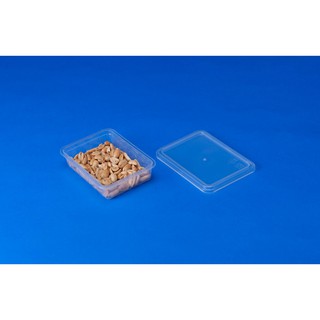 【嚴選SHOP】5入 臺灣製 500cc 餅乾盒 PP底+PET蓋 塑膠盒 密封盒 保鮮盒 包裝盒 冰淇淋盒【S011】