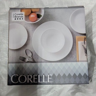CORELLE 康寧純白四件式 餐盤 組