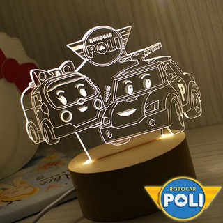 R.A Design 3D LED 小夜燈 美國設計師 波力 警車 消防車 兒童卡通【原價1280元】車子卡通