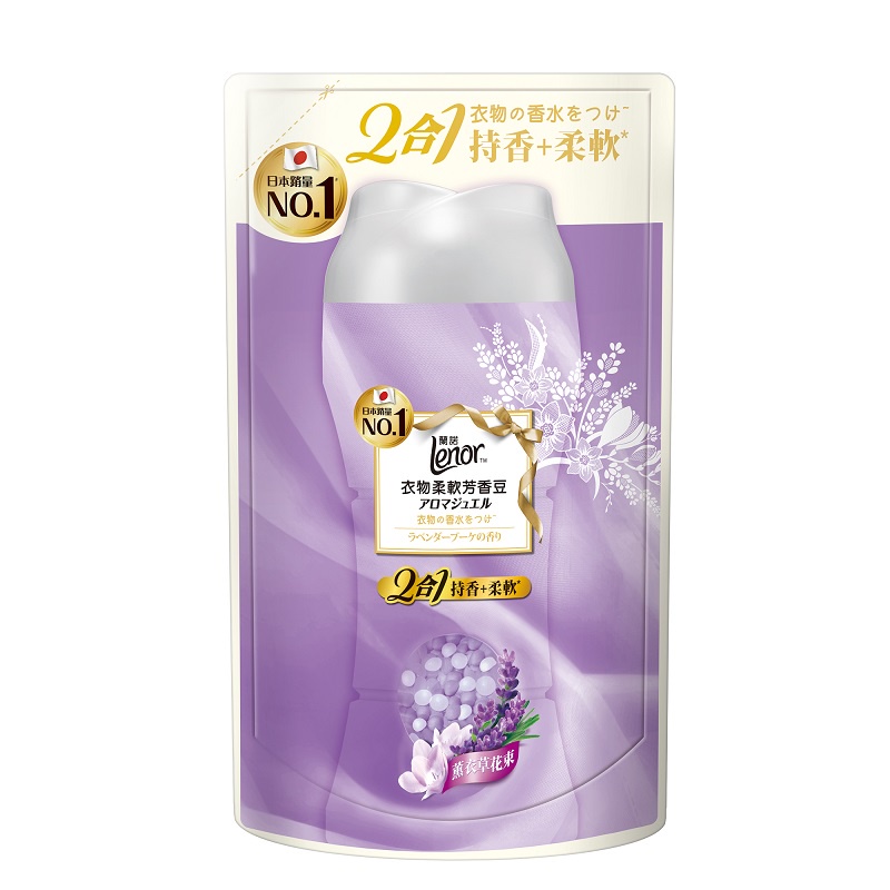 Lenor蘭諾 衣物柔軟芳香豆補充包(薰衣草花束) 330ml【家樂福】