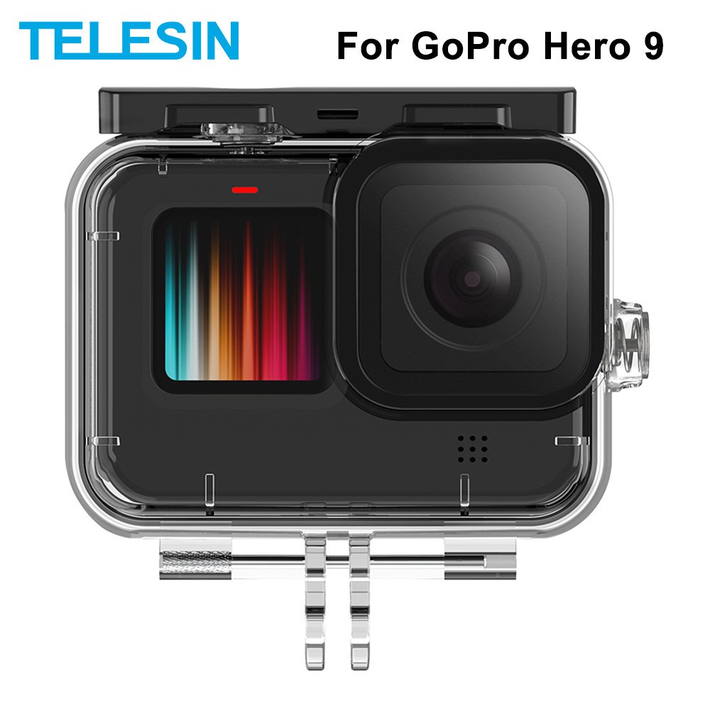 現貨gopro9运动相机配件防水壳hero9潜水衝浪保护壳免拆镜头潜水壳实测50米防水 蝦皮購物