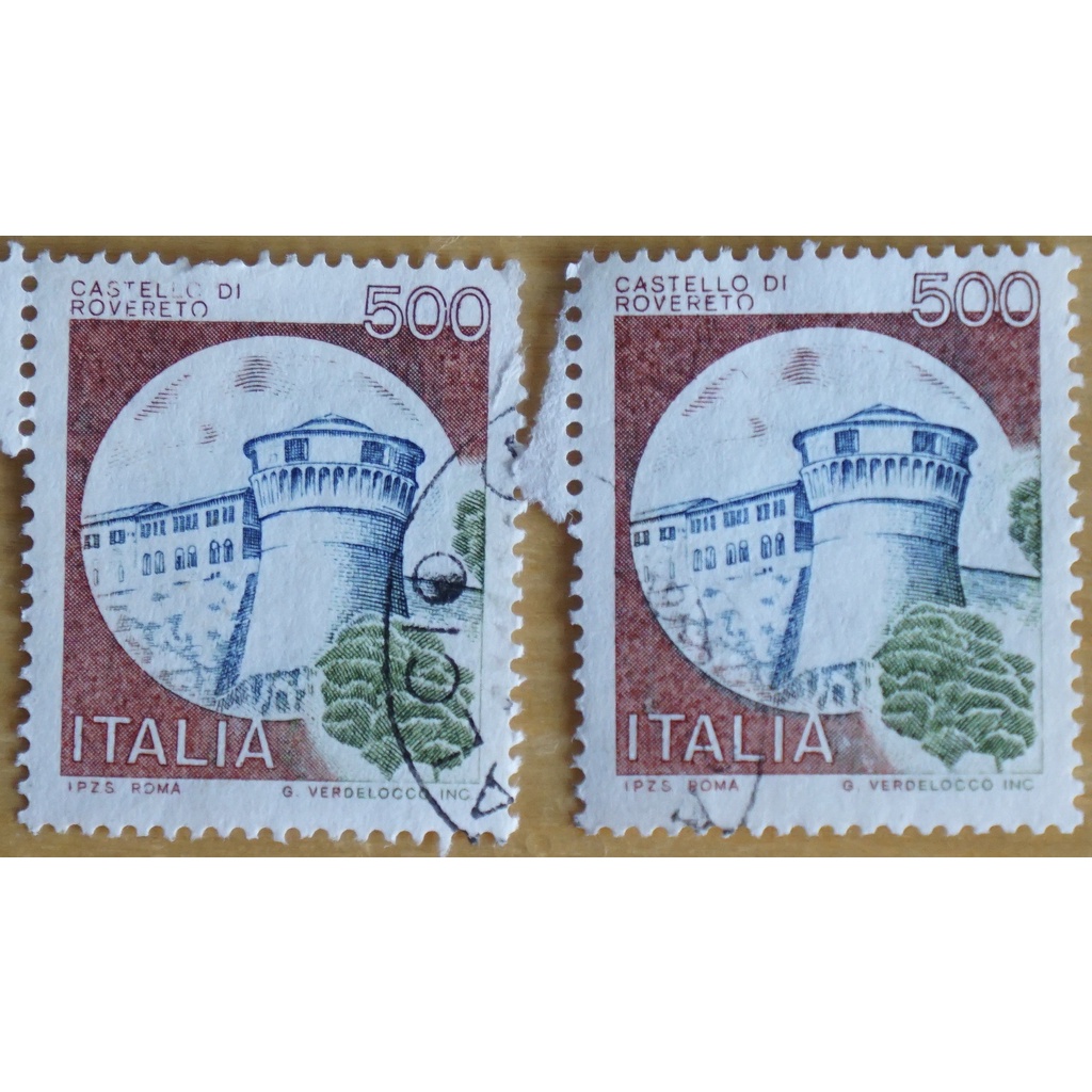 義大利舊票-Castello Di Rovereto (單張出售)