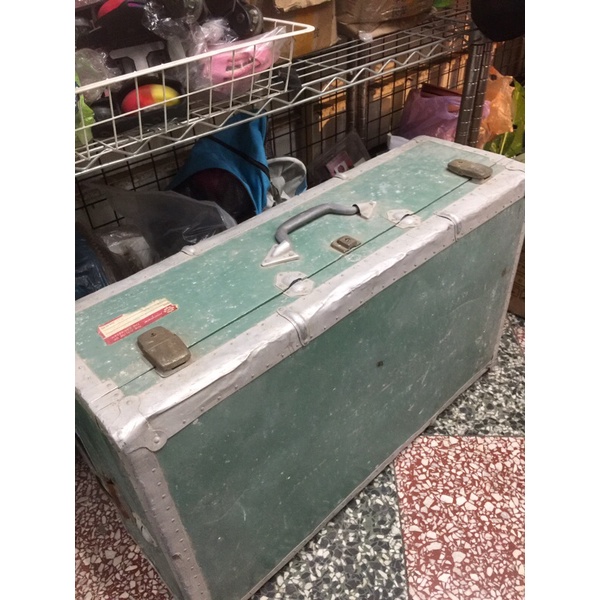 早期鋁製行李箱 復古收納箱
