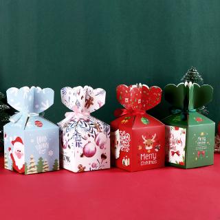 小禮盒 送客小禮 聖誕節蘋果包裝盒紙盒新款創意卡通平安夜蘋果禮盒糖果盒 小盒子 禮物盒送禮/禮物/聖誕包裝/聖誕禮物