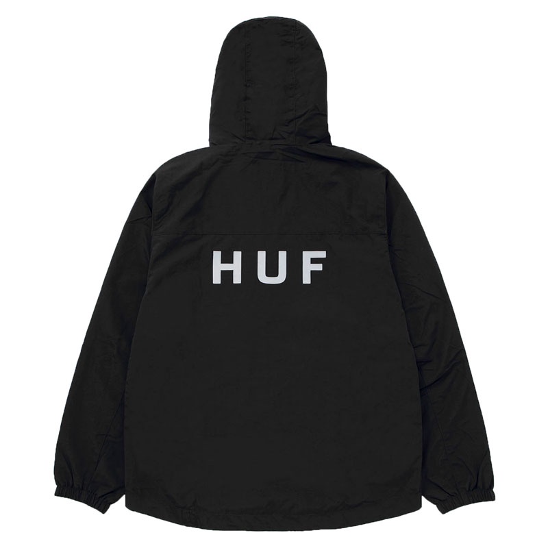 【HUF】HF222A60900 ESSENTIALS ZIP STANDARD SHELL JKT 風衣外套 (黑色)