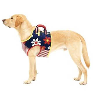 轉賣LaLaWalk 中型犬/大型犬步行輔助-輔助前肢背心-紅花款