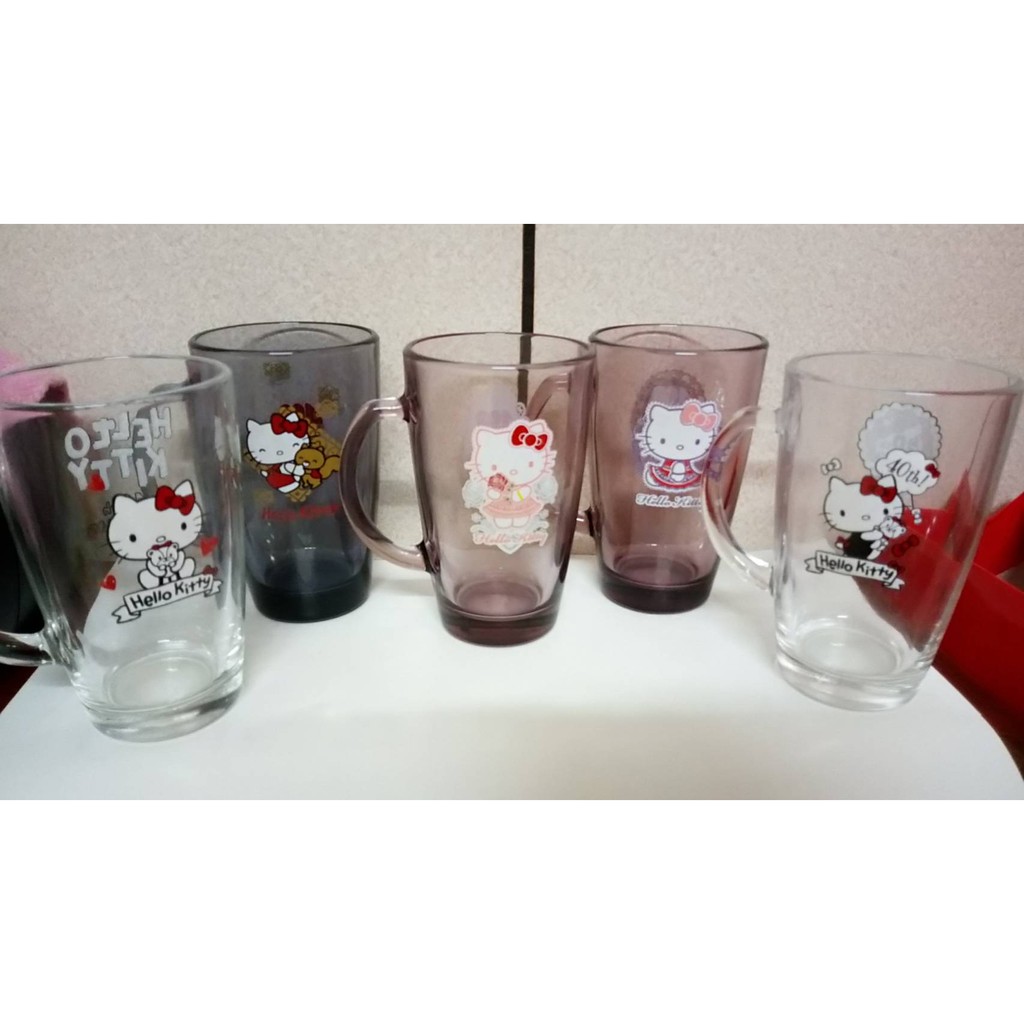 7-11 Hello Kitty 40週年 節慶限定玻璃馬克杯