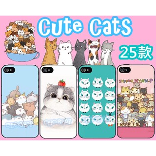 可愛 貓咪 手機殼iPhone X 8 7 Plus 6 6S 5s 三星A7 J7 E7 S7 S8 Note 5 4