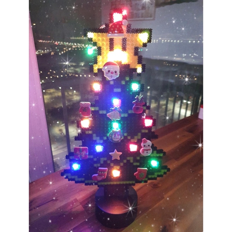 《現貨》韓國🇰🇷8MM免燙拼豆_LED聖誕樹款聖誕佈置交換禮物