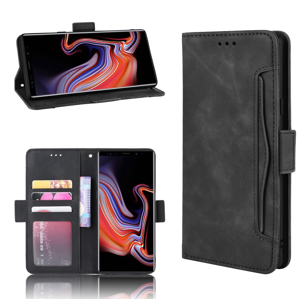 三星Note 9 多卡槽 錢包款 手機殼 三星 Galaxy Note9 磁釦 掀蓋 保護殼 支架插卡 翻蓋皮套 軟矽膠