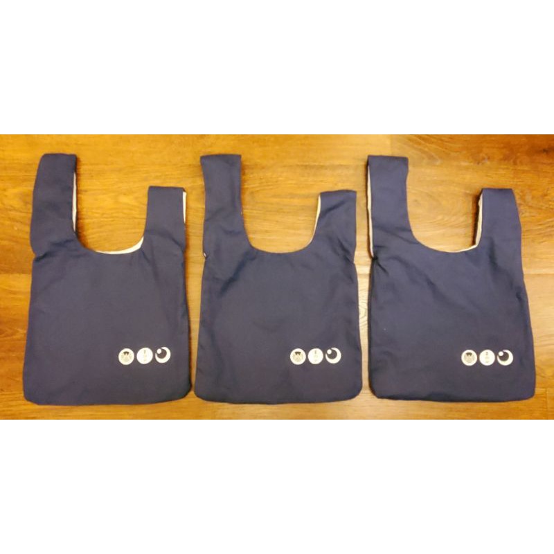 【便宜出清】全新 谷關 虹夕諾雅 飯店 深藍 日式 帆布 小提袋 面膜 備品 精緻 典雅