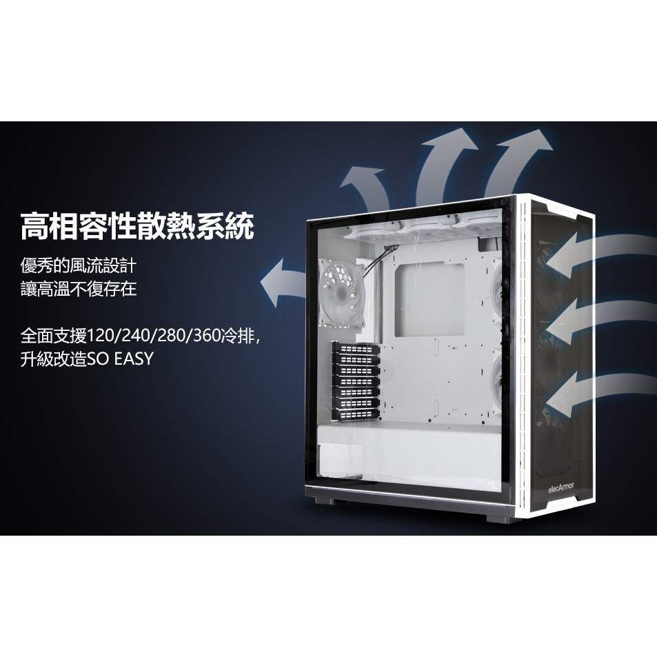 含運含稅開發票dk103 機殼標配9個12cm Argb風扇雙面4mm鋼化玻璃送bx500 240gb 1 蝦皮購物
