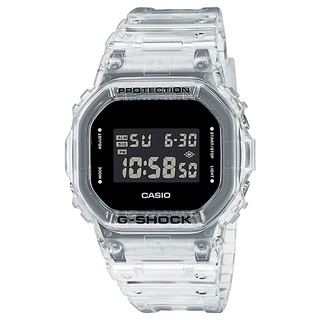 CASIO卡西歐G-SHOCK DW-5600SKE-7 時尚白透系列經典方形腕錶42.8mm