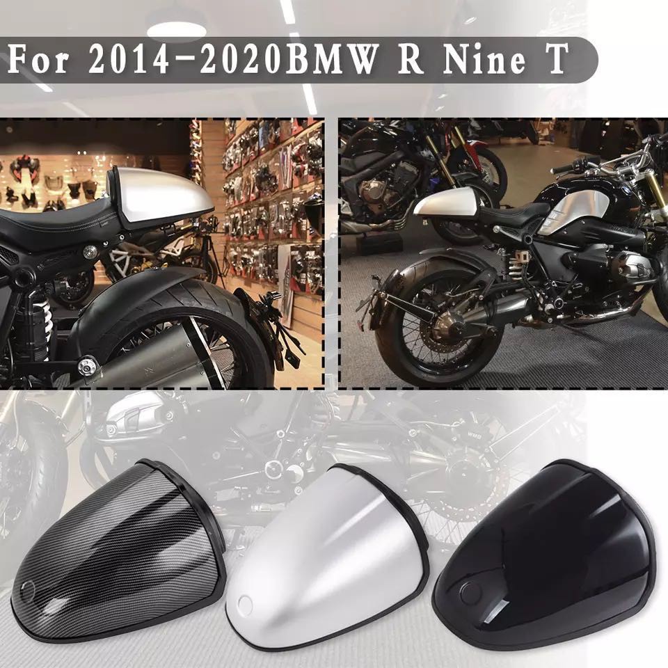 R NINET 2014-2019年 R9T寶馬拿鐵摩托車後尾箱 靠背後座蓋/罩 後駝峰 儲物盒 後儲物箱帶靠背