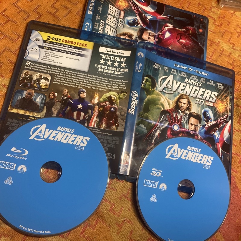 藍光雙碟 正版 復仇者聯盟 3D 2D The Avengers 原版 藍光 227 清倉 出清 買多 可議價