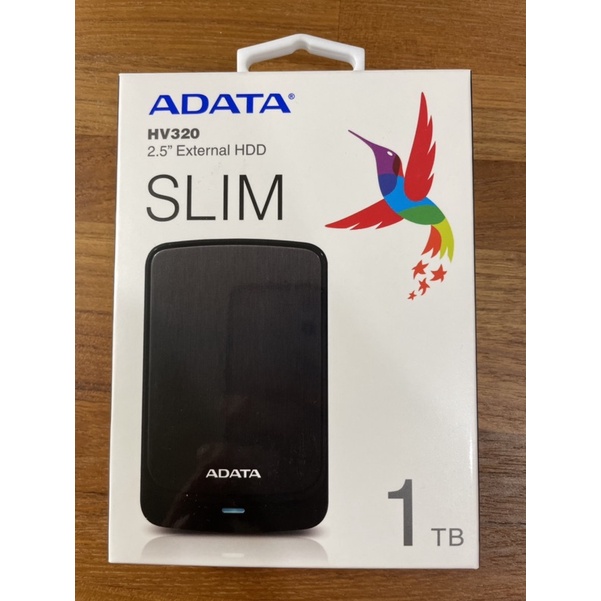 ADATA HV320 1TB 2.5” 隨身硬碟 黑色