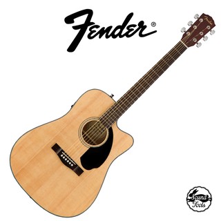 Fender CD-60SCE D桶 面單 缺角 電木吉他 ｜ 原木色【桑兔】