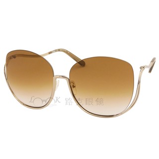 【LOOK路克眼鏡】Chloé 太陽眼鏡 大框 淺茶色漸層鏡片 CE125S 760